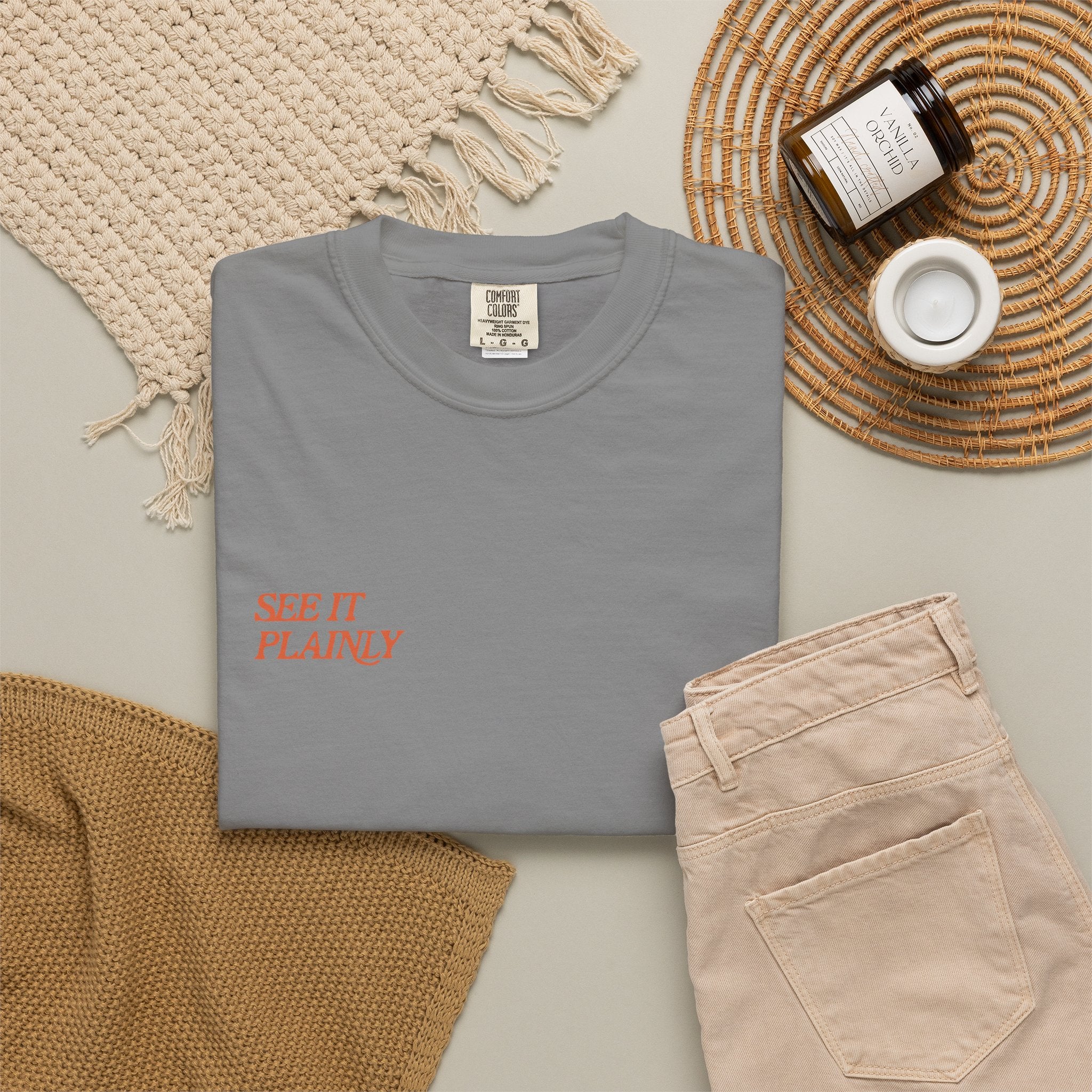 Clarity T-Shirt — "See It Plainly" Minimal Motivational Tee