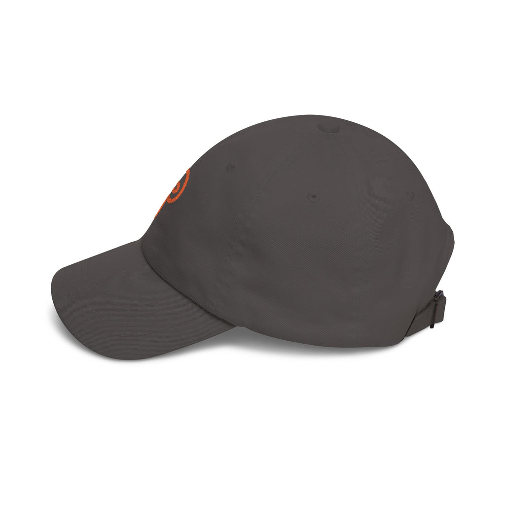 Plainly Dad Cap — Minimal Orange 'P' Embroidered Baseball Hat