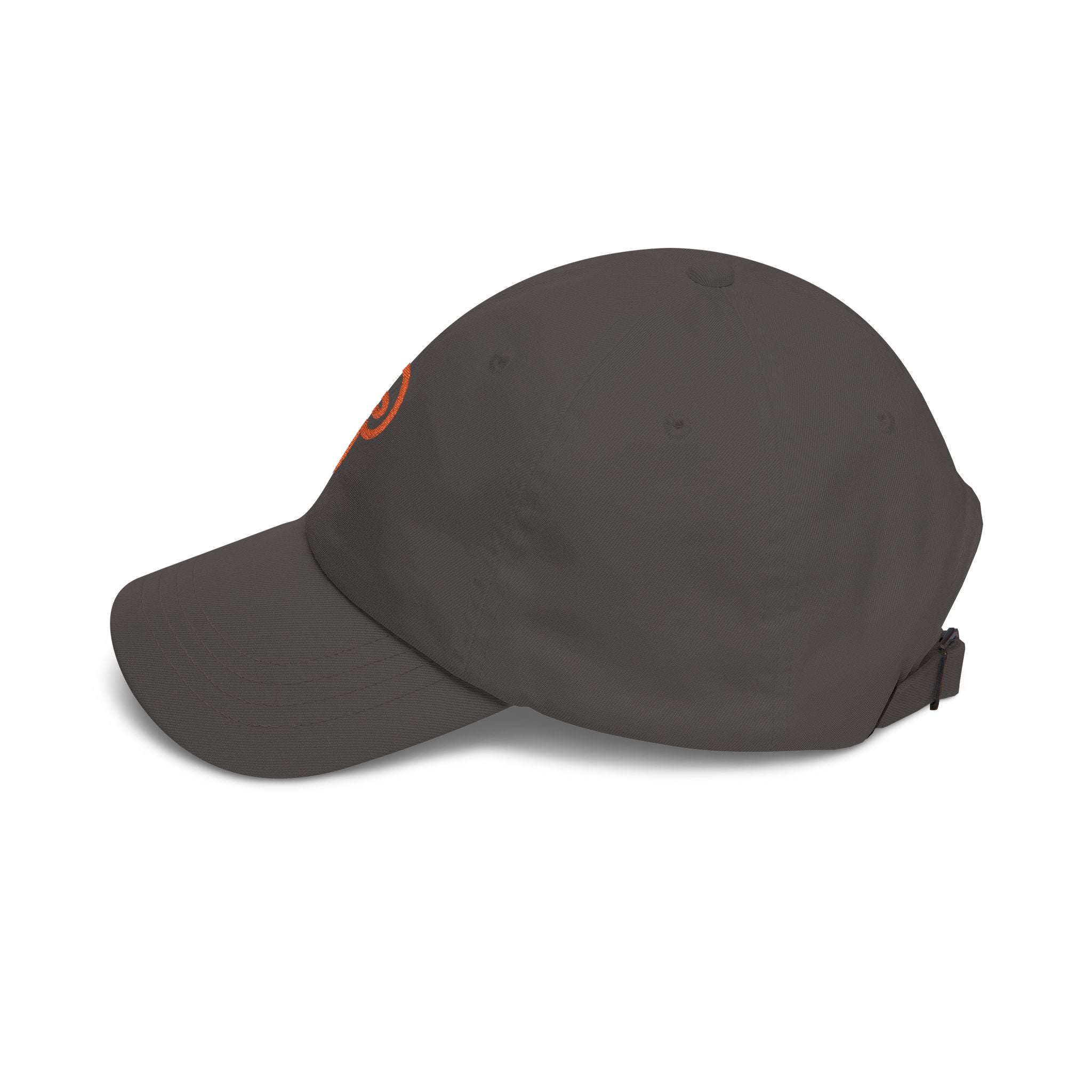 Plainly Dad Cap — Minimal Orange 'P' Embroidered Baseball Hat