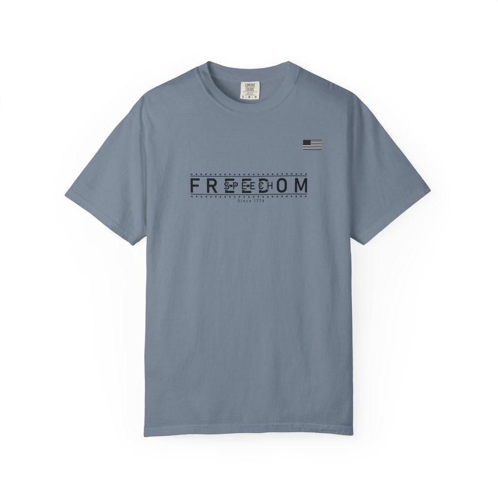 Freedom of Speech 1776–2026 T-Shirt | America's 250th Anniversary Patriotic Tee | Blue Jean