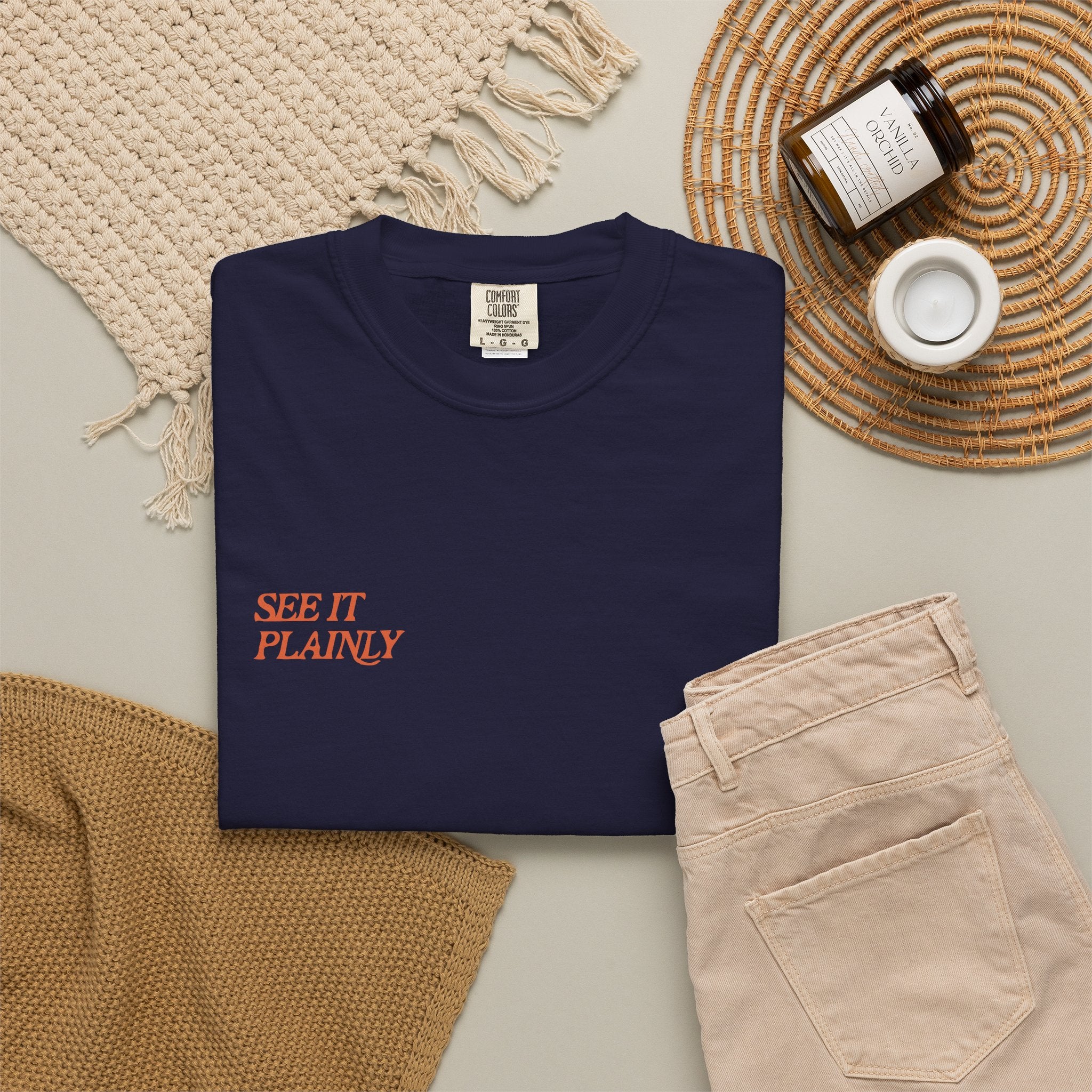Clarity T-Shirt — "See It Plainly" Minimal Motivational Tee
