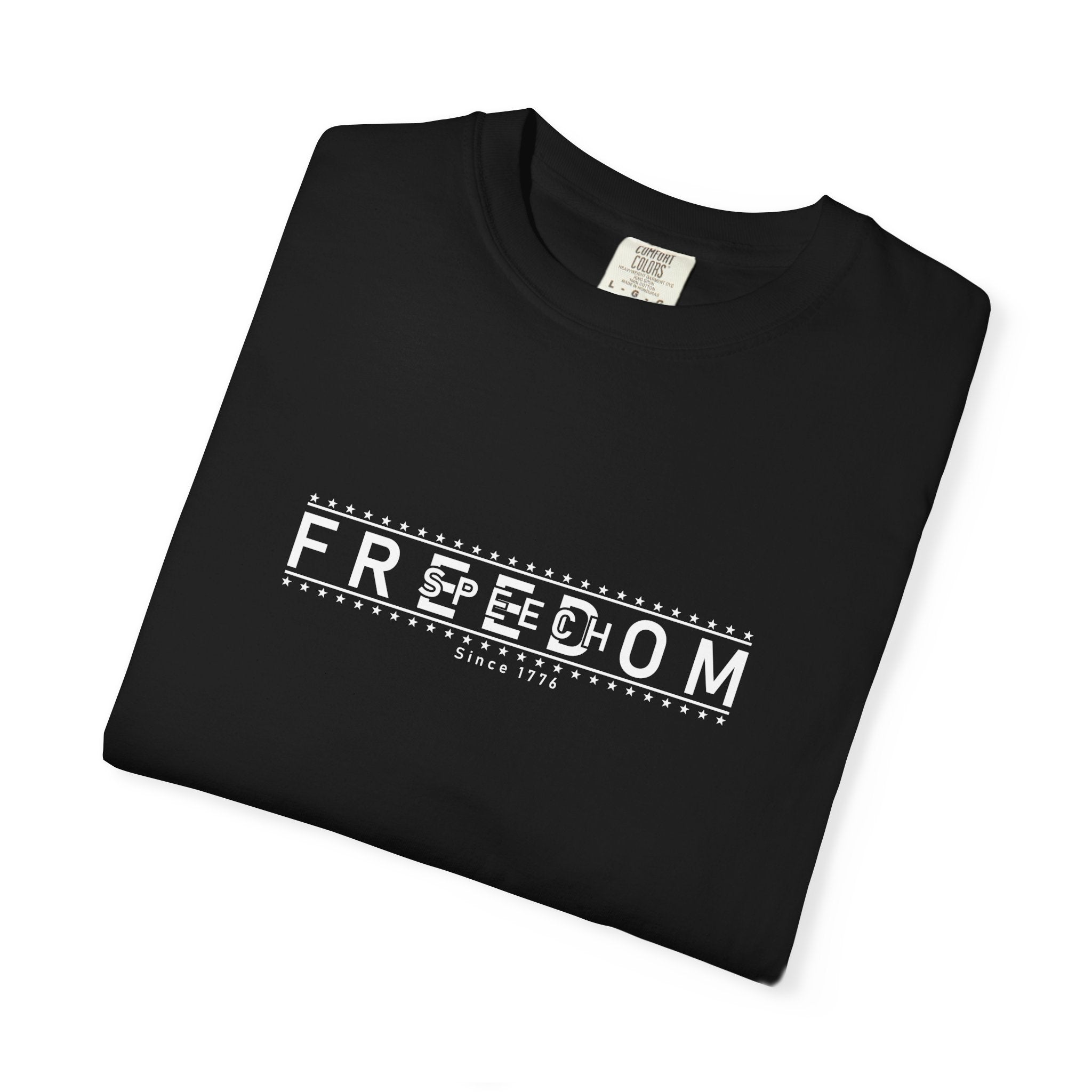 Freedom of Speech 1776–2026 T-Shirt | America's 250th Anniversary Patriotic Tee | Black