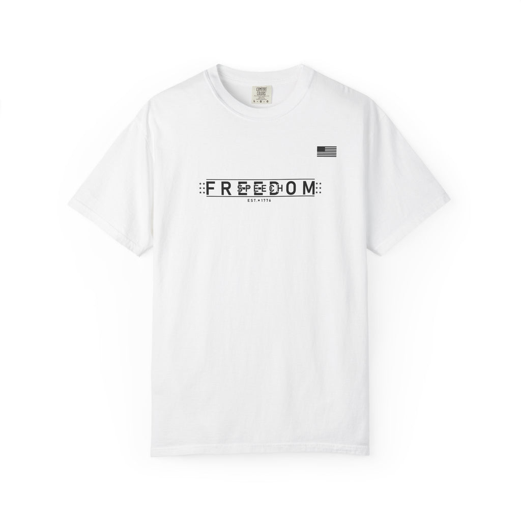 Freedom of Speech 1776–2026 T-Shirt | America's 250th Anniversary Patriotic Tee | White