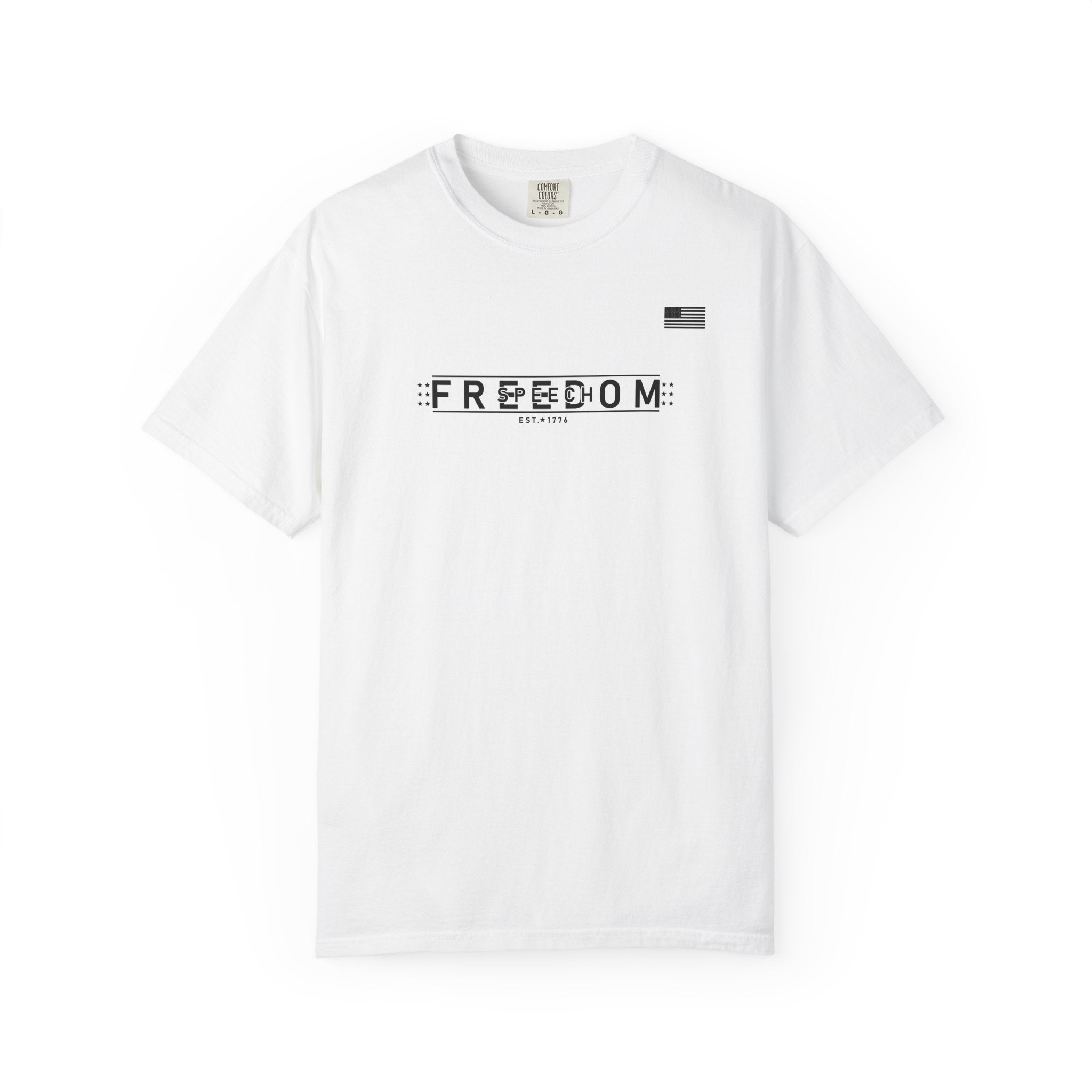 Freedom of Speech 1776–2026 T-Shirt | America's 250th Anniversary Patriotic Tee | White