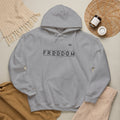 Freedom Hoodie — 'We the People' Monochrome American Flag Sweatshirt