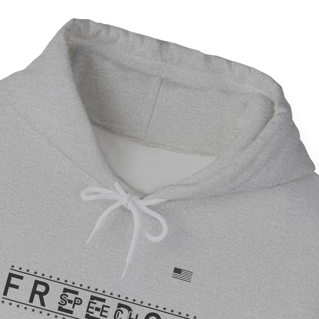 Freedom Hoodie — 'We the People' Monochrome American Flag Sweatshirt
