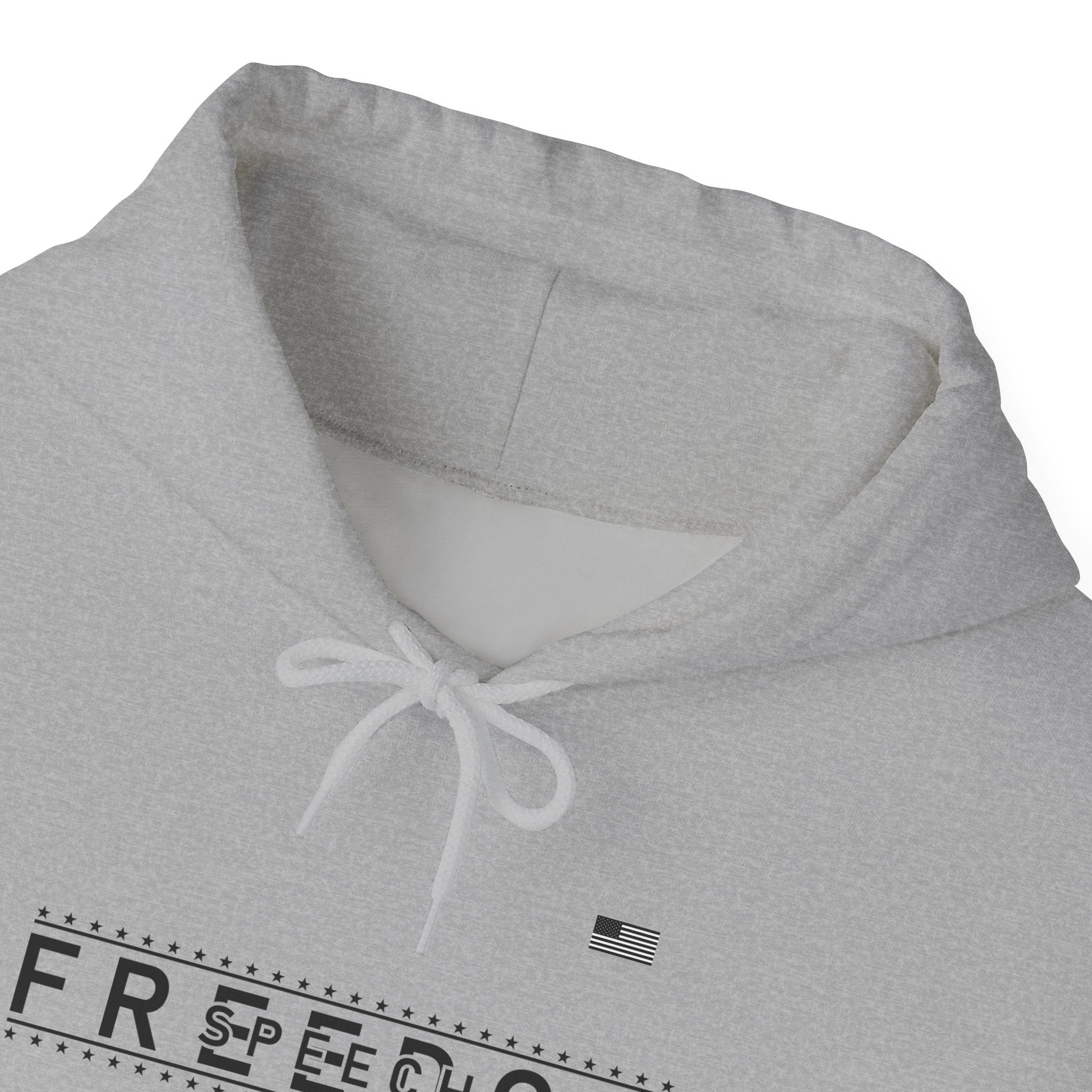 Freedom Hoodie — 'We the People' Monochrome American Flag Sweatshirt