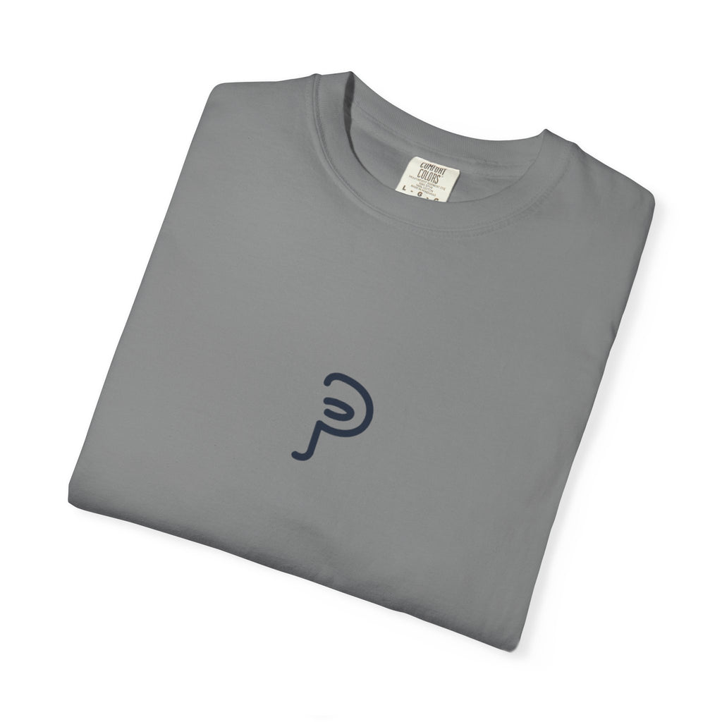 Clarity T-Shirt — "See It Plainly" script Minimal Motivational Tee navy lettering