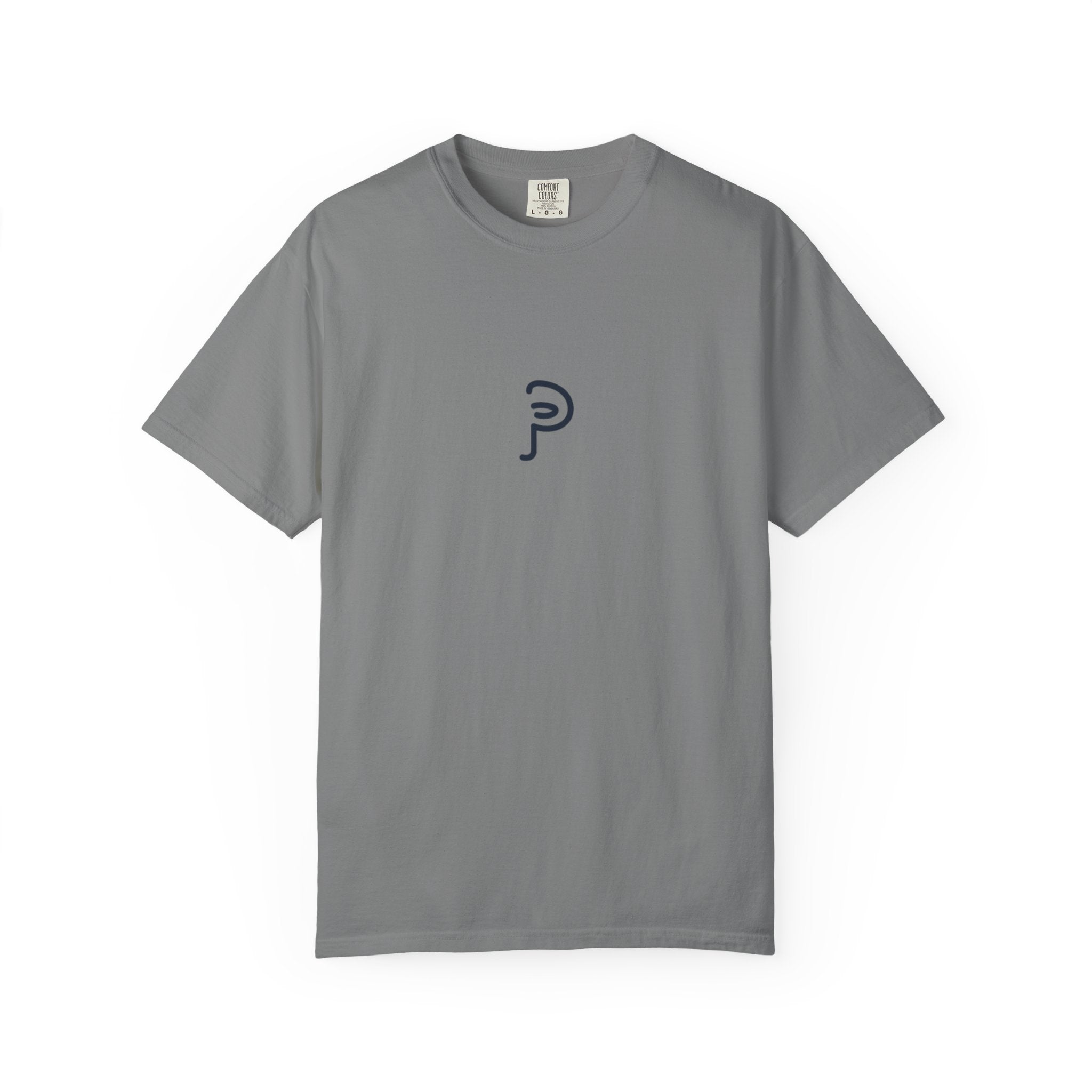 Clarity T-Shirt — "See It Plainly" script Minimal Motivational Tee navy lettering