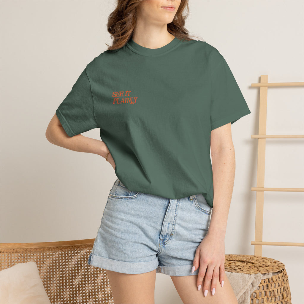 Clarity T-Shirt — "See It Plainly" Minimal Motivational Tee