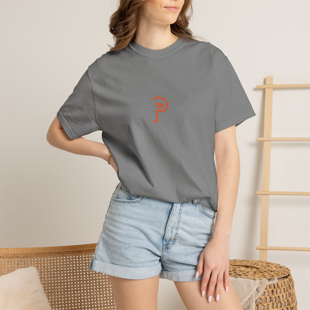 Copy of Clarity T-Shirt — "See It Plainly" script Minimal Motivational Tee orange lettering