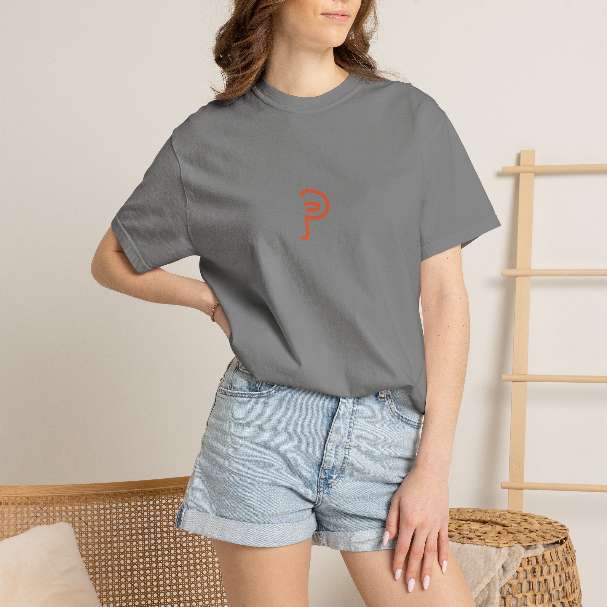 Copy of Clarity T-Shirt — "See It Plainly" script Minimal Motivational Tee orange lettering