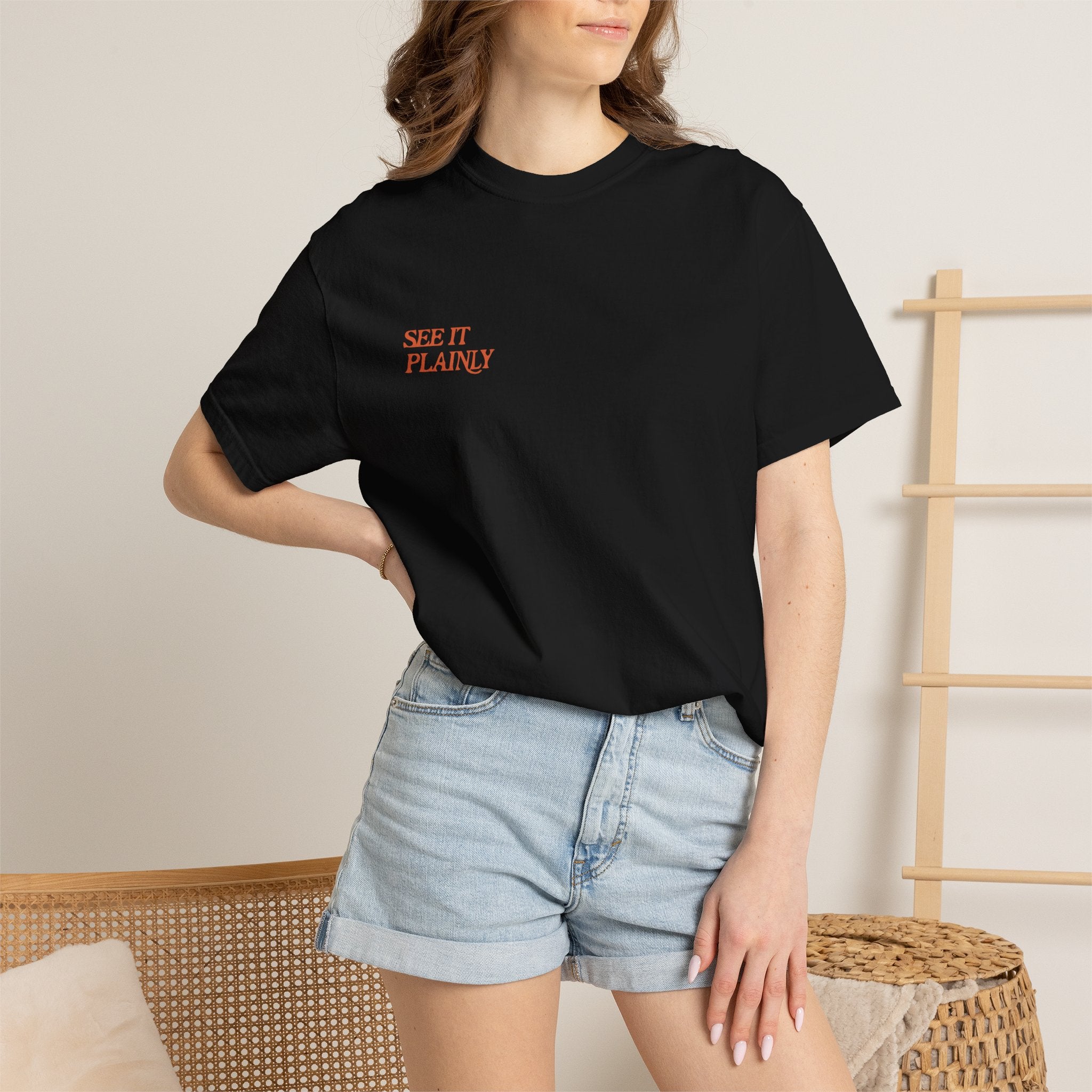Clarity T-Shirt — "See It Plainly" Minimal Motivational Tee