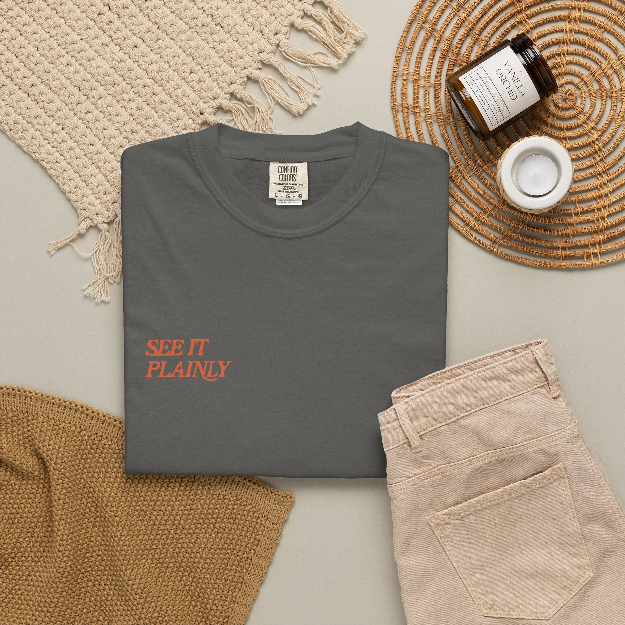Clarity T-Shirt — "See It Plainly" Minimal Motivational Tee