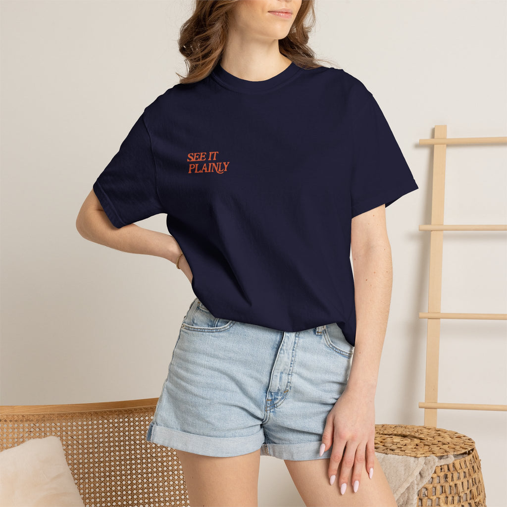 Clarity T-Shirt — "See It Plainly" Minimal Motivational Tee