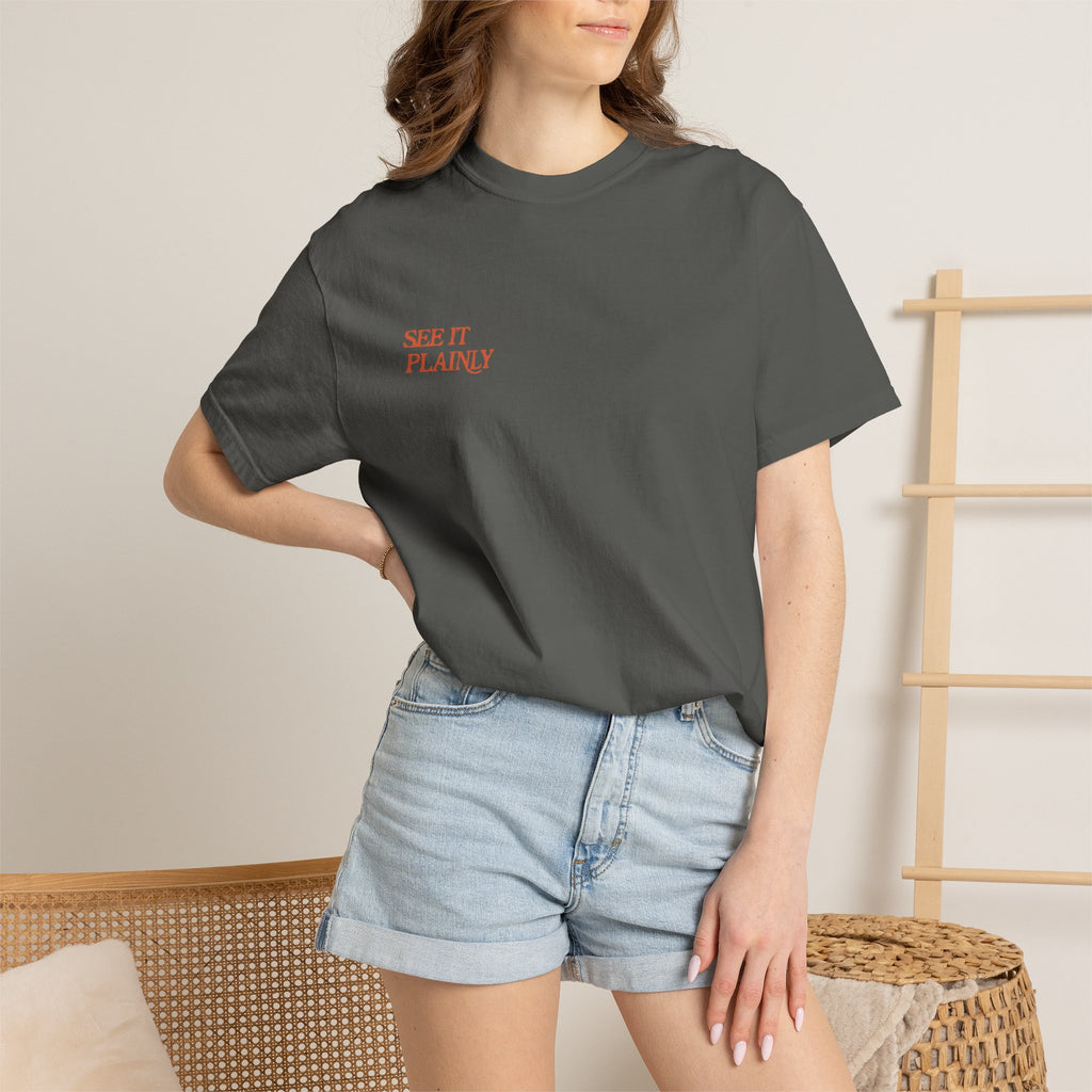 Clarity T-Shirt — "See It Plainly" Minimal Motivational Tee