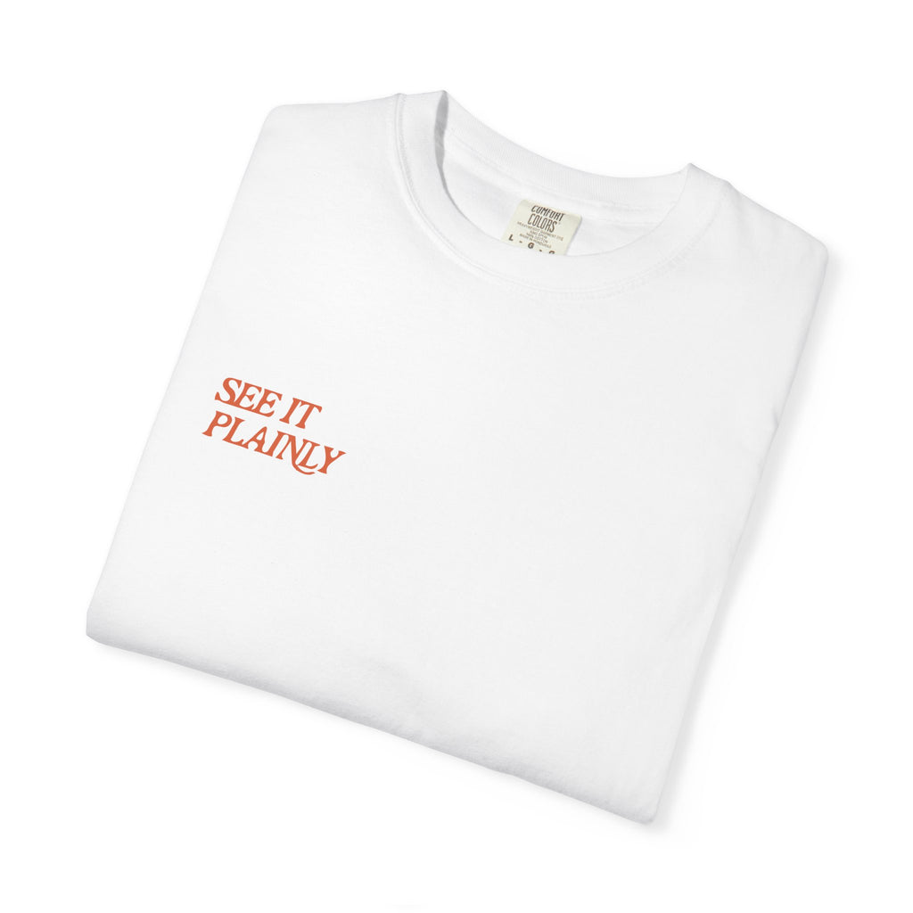 Clarity T-Shirt — "See It Plainly" Minimal Motivational Tee