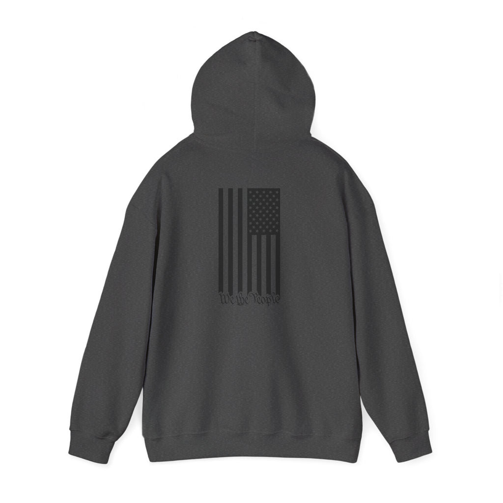 Copy of Freedom Hoodie — 'We the People' Monochrome American Flag Sweatshirt