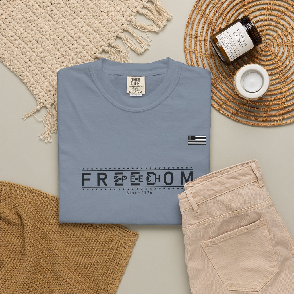 Freedom of Speech 1776–2026 T-Shirt | America's 250th Anniversary Patriotic Tee | Blue Jean