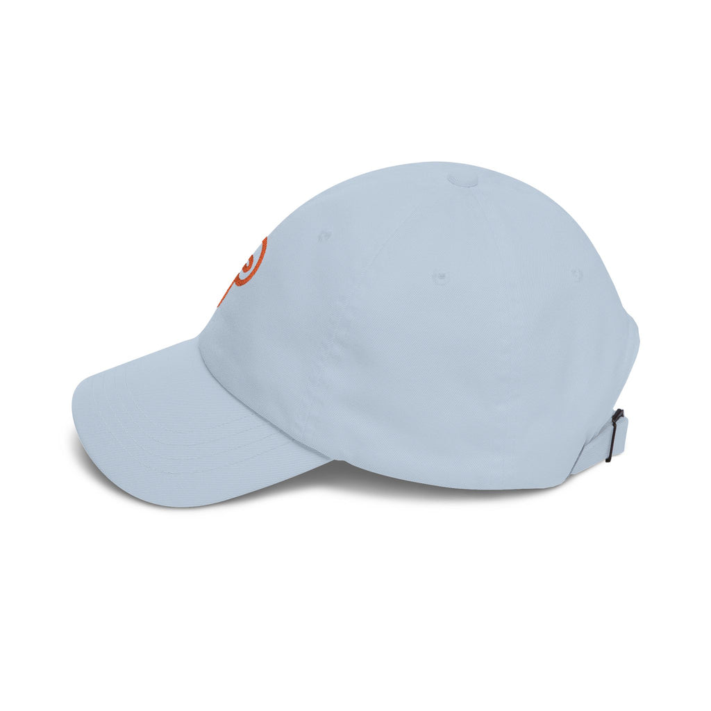 Plainly Dad Cap — Minimal Orange 'P' Embroidered Baseball Hat