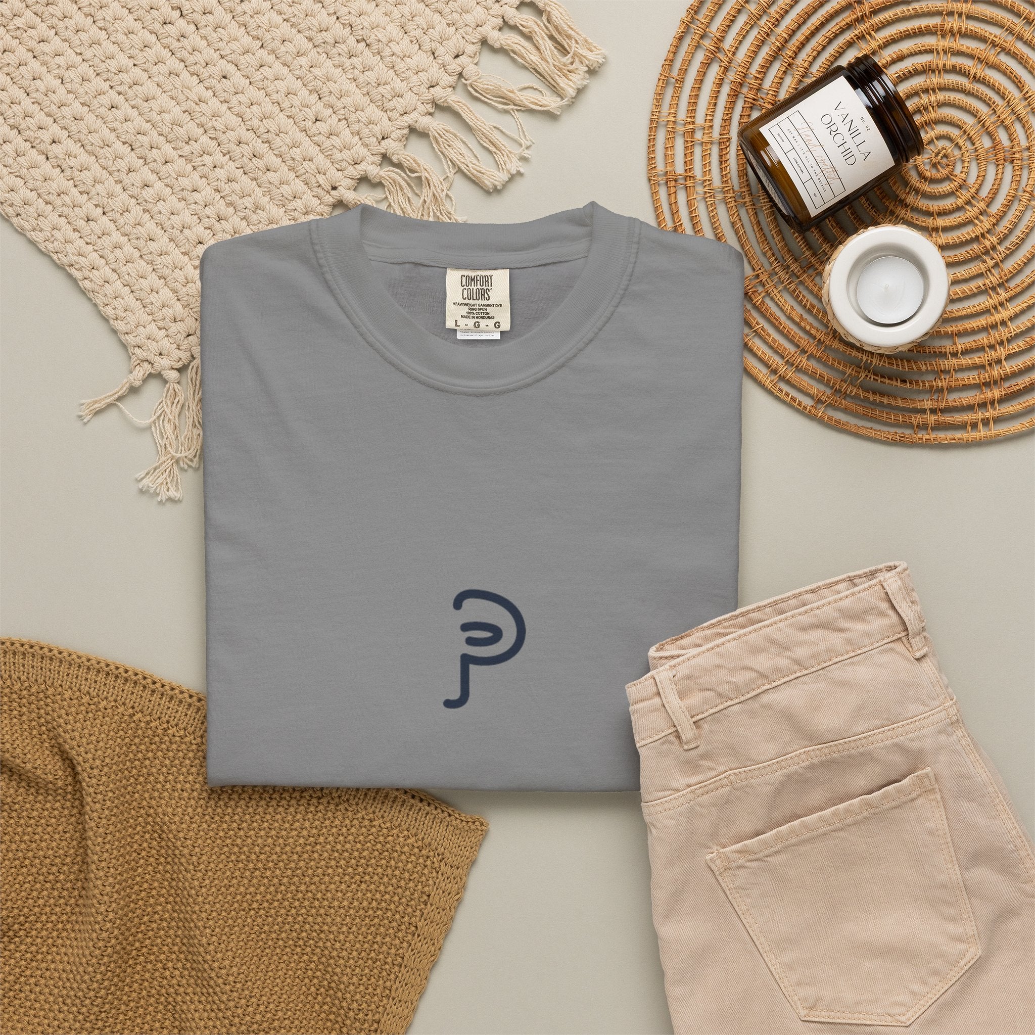 Clarity T-Shirt — "See It Plainly" script Minimal Motivational Tee navy lettering