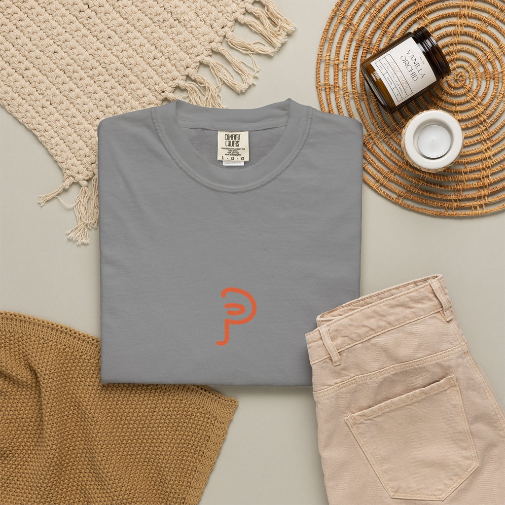 Copy of Clarity T-Shirt — "See It Plainly" script Minimal Motivational Tee orange lettering