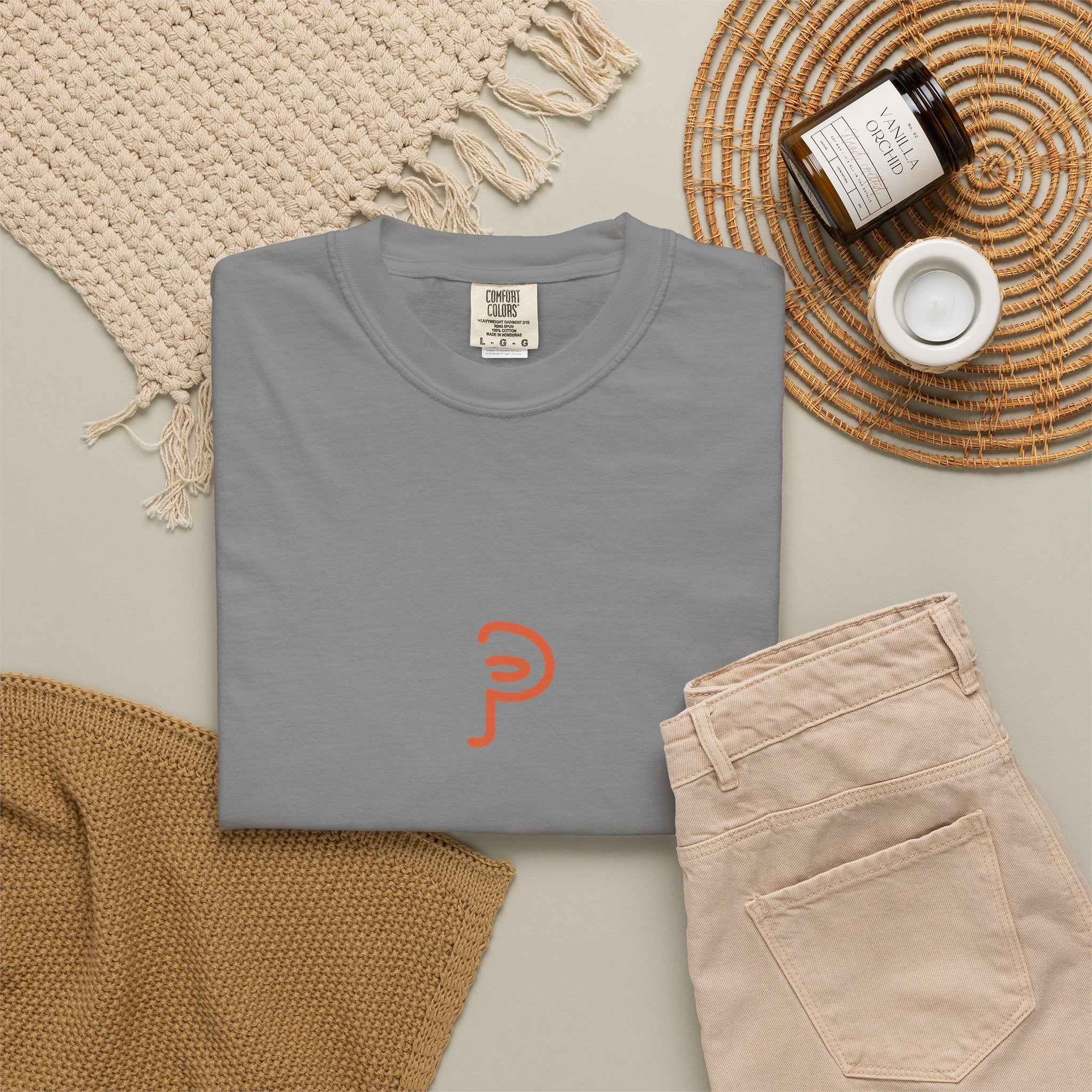Copy of Clarity T-Shirt — "See It Plainly" script Minimal Motivational Tee orange lettering